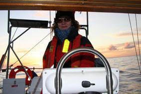 Jean on our first evening 