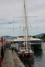 Refueling in Cairns - waiting for the fuel truck